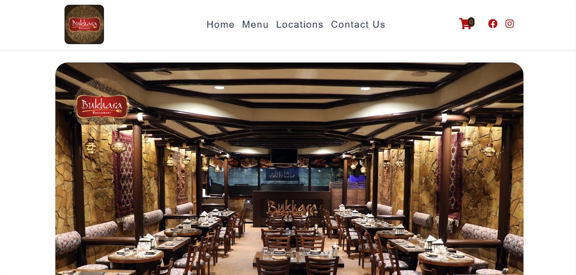 Bukhara restaurant hero