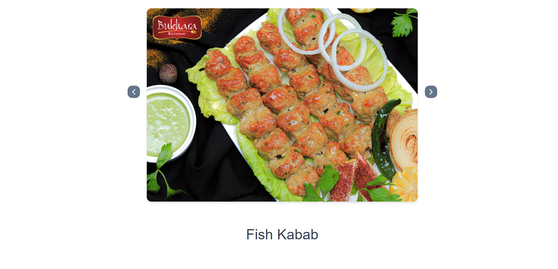 Bukhara restaurant slider